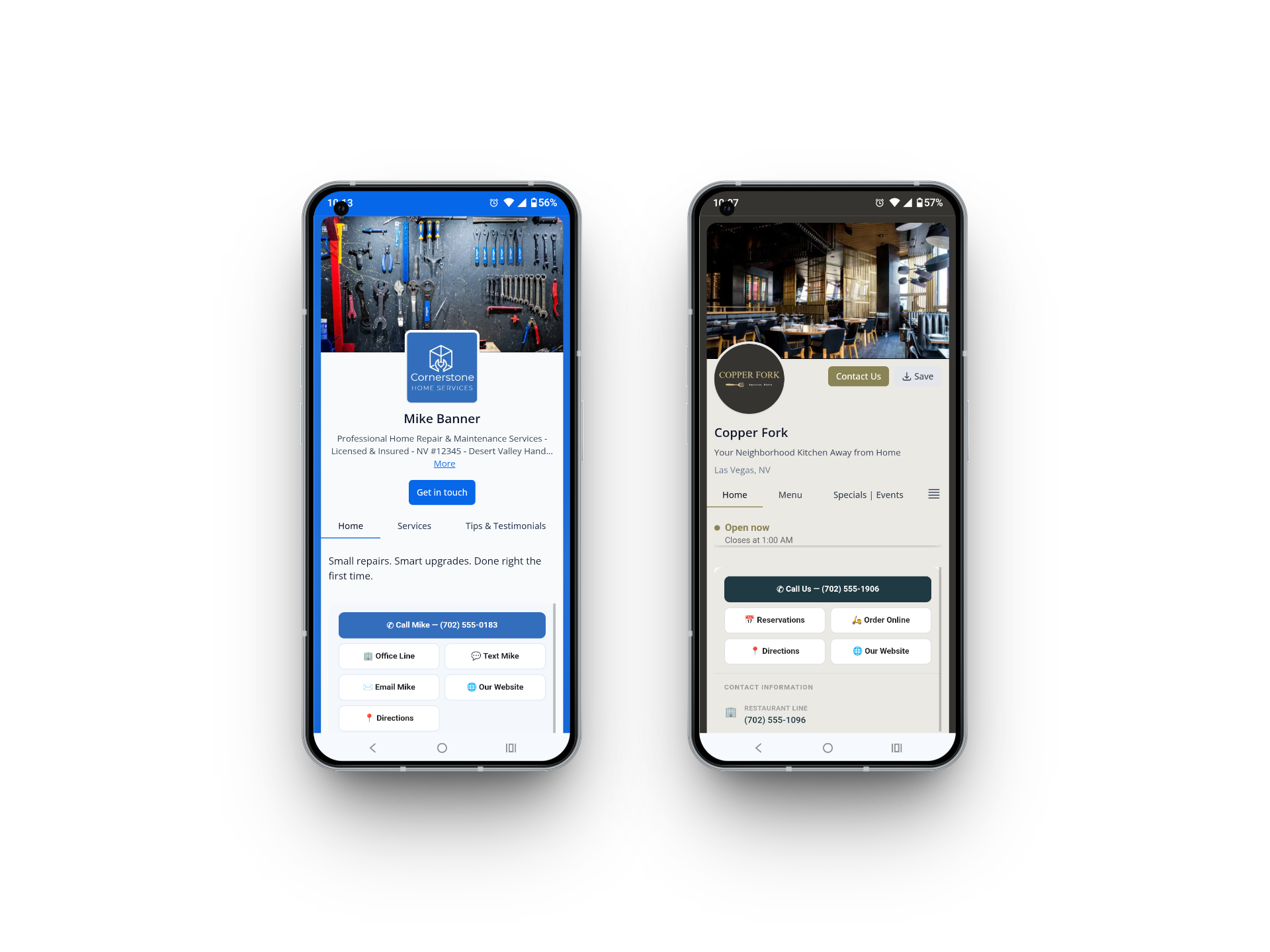 Guest Hub and Booking Hub on mobile